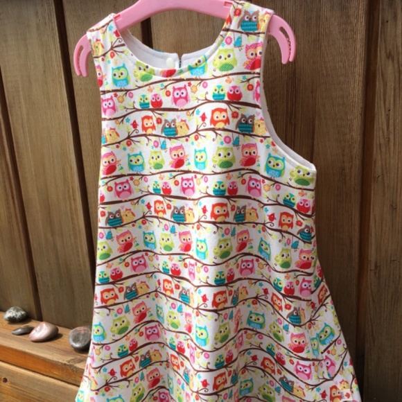 Owl Print Jumper/Dress - Designer Riley Blake - Picture 8 of 10